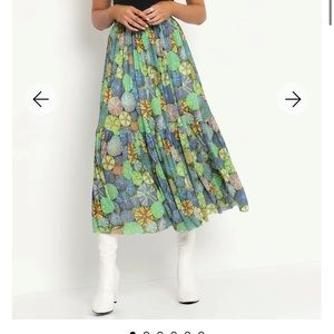 Blackmilk Sea-urchin for treasure two tier midaxi skirt - limited - XL